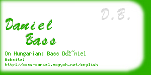 daniel bass business card